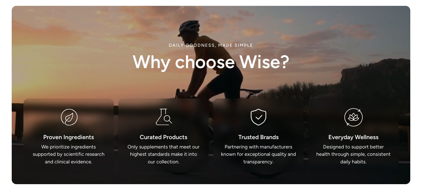 Editorial banner on desktop