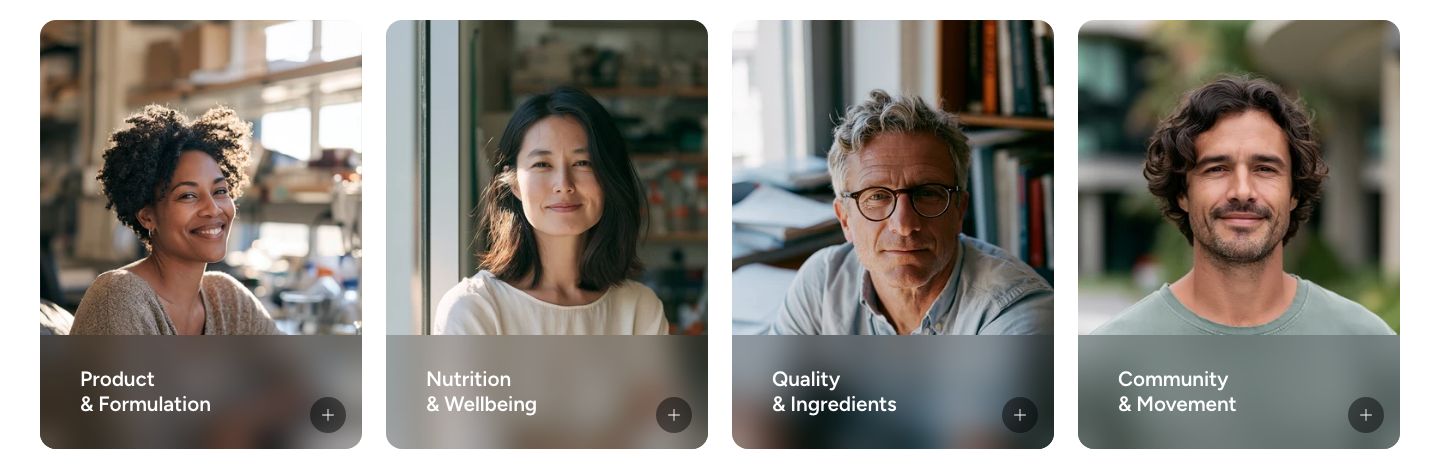 Grid view with reveal on desktop