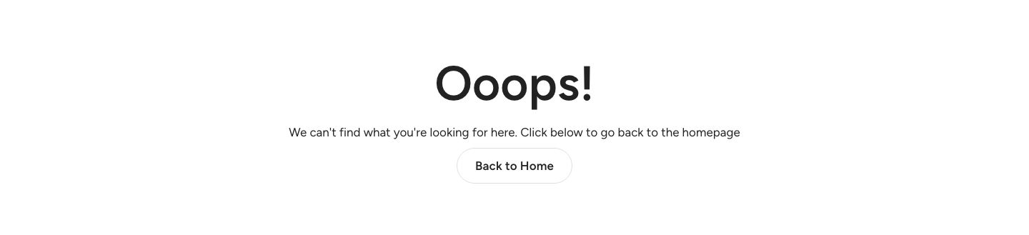 404 page on desktop
