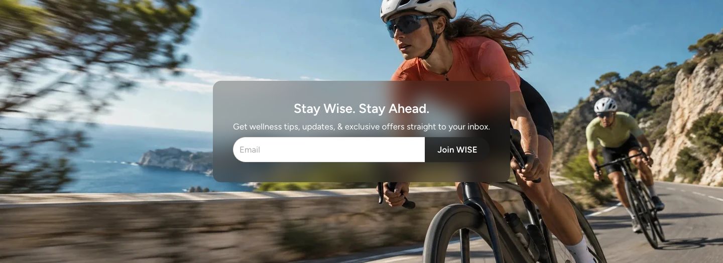 Newsletter with image on desktop